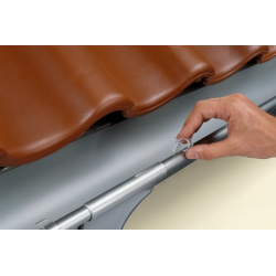 Dachrinnenabdeckung 2 x 2 Mtr.